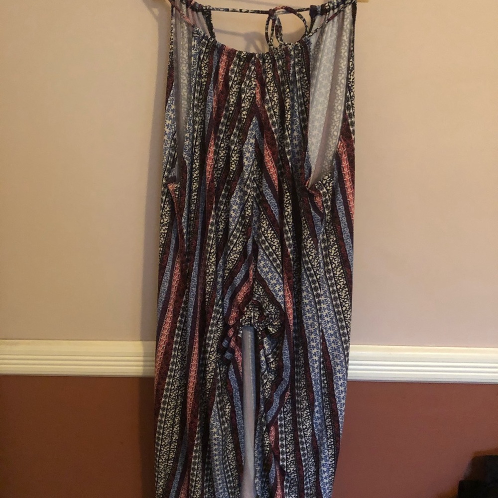 Sleeveless printed tunic